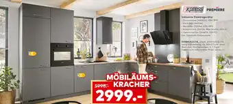 porta Express küchen einbauküche clean anthrazit/eiche Angebot