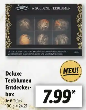 Lidl Deluxe teeblumen entdeckerbox Angebot