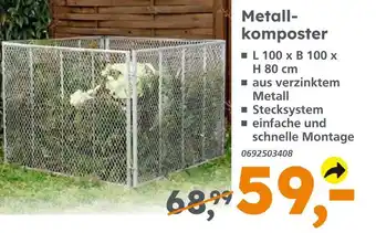 Globus Baumarkt Metallkomposter Angebot