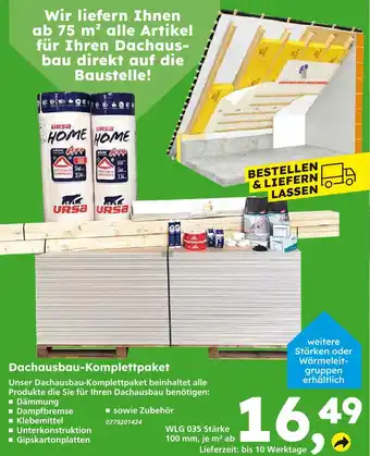 Globus Baumarkt Ursa dachausbau-komplettpaket Angebot