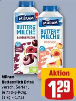 REWE Milram Buttermilch Drink Angebot