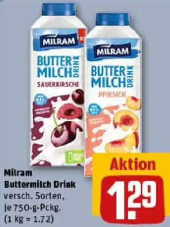 REWE Milram Buttermilch Drink Angebot