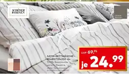 porta Schöner wohnen kollektion satin-bettwäsche 80x80/135x200 cm Angebot
