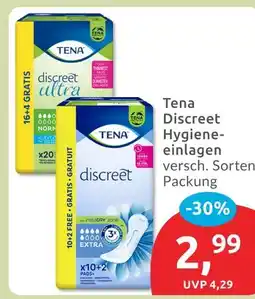 Budni Tena discreet ultra hygiene-einlagen Angebot
