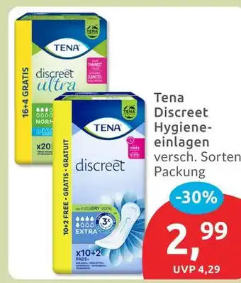 Budni Tena discreet ultra hygiene-einlagen Angebot