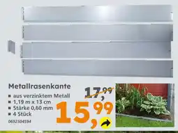 Globus Baumarkt Metallrasenkante Angebot