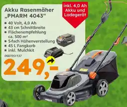 Globus Baumarkt Akku rasenmäher pmarm 4043 Angebot