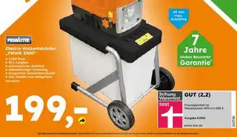 Globus Baumarkt Primaster elektro walzenhäcksler pmwh 3000 Angebot