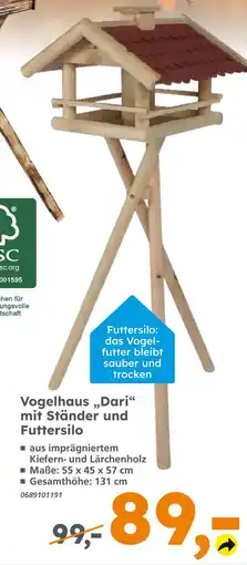 Globus Baumarkt Vogelhaus dari Angebot