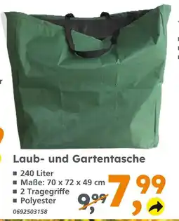 Globus Baumarkt Laub- und gartentasche Angebot