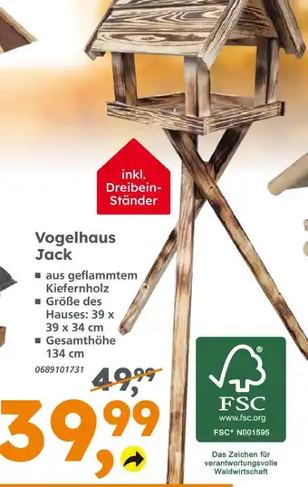 Globus Baumarkt Vogelhaus jack Angebot