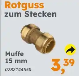 Globus Baumarkt Rotguss zum stecken muffe Angebot
