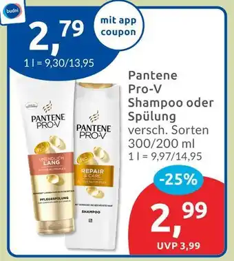 Budni Pantene pro-v shampoo unendlich lang Angebot