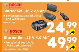Globus Baumarkt Bosch starter set „18 v 2,5 ah“ Angebot