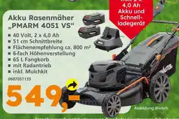 Globus Baumarkt Akku rasenmäher pmarm 4051 vs Angebot