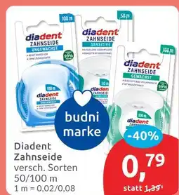Budni Diadent zahnseide ungewachst Angebot