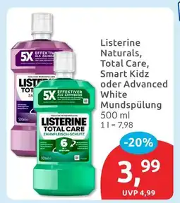 Budni Listerine naturals mundspülung Angebot