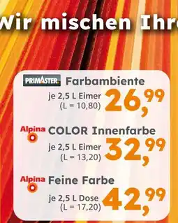 Globus Baumarkt Primaster farbambiente Angebot