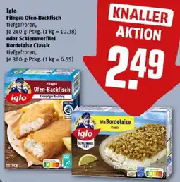 REWE Iglo Filegro Ofen-Backfisch oder Schlemmerfilet Bordelaise Classic Angebot