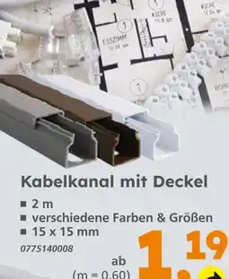 Globus Baumarkt Kabelkanal mit deckel Angebot