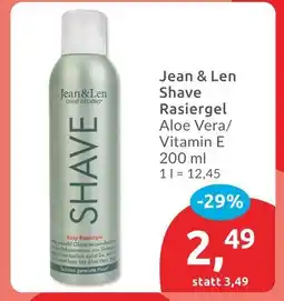 Budni Jean & len shave rasiergel aloe vera/vitamin e Angebot