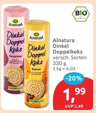 Budni Alnatura dinkel doppel keks zartbitter Angebot
