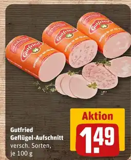REWE Gutfried geflügel-aufschnitt Angebot