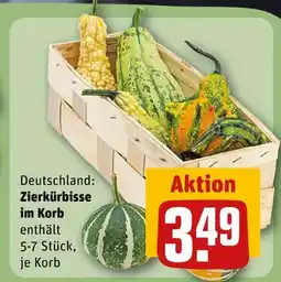 REWE Zierkürbisse im korb Angebot