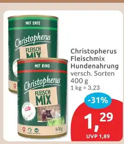 Budni Christopherus fleischmix hundenahrung mit ente Angebot