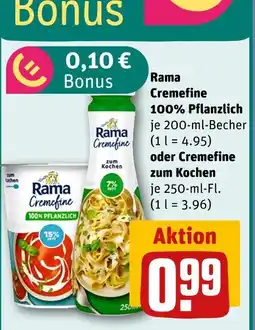 REWE Rama cremfine 100% pflanzlich Angebot