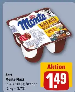 REWE Zott monte maxi Angebot