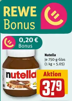 REWE Nutella Angebot