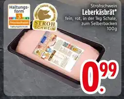 Edeka Strohschwein leberkäsbrät Angebot