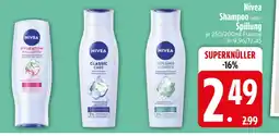 Edeka Nivea hydration hyaluron shampoo oder spülung Angebot