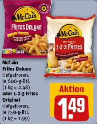 REWE McCain Frites Deluxe oder 1-2-3 Frites Original Angebot