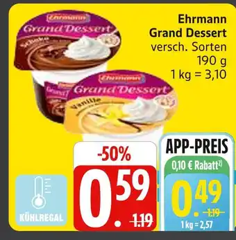 Marktkauf Ehrmann grand dessert Angebot