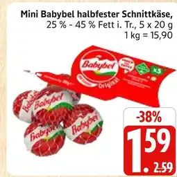 Marktkauf Babybel mini babybel halbfester schnittkäse Angebot
