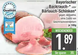 Edeka Bayerischer backrauch-schinken Angebot
