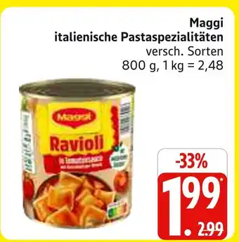Marktkauf Maggi italienische pastaspezialitäten Angebot