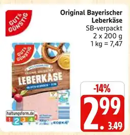 Marktkauf Gut & günstig original bayerischer leberkäse Angebot