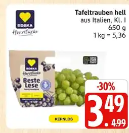 Marktkauf Edeka tafeltrauben hell Angebot
