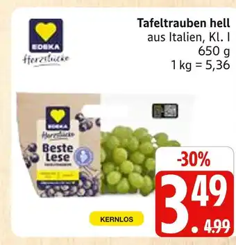 Marktkauf Edeka tafeltrauben hell Angebot