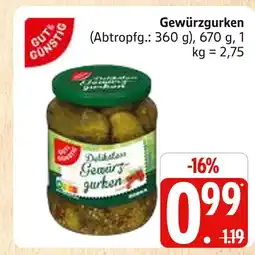 Marktkauf Gut & günstig gewürzgurken Angebot