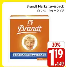 Marktkauf Brandt markenzwieback Angebot