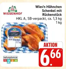 Marktkauf Wiesenhof wies’n hähnchen schenkel mit rückenstück Angebot