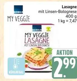 Marktkauf Edeka my veggie lasagne mit linsen-bolognese Angebot
