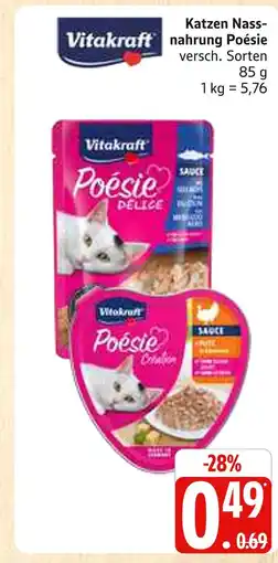 Marktkauf Vitakraft katzen nassnahrung poésie délice Angebot