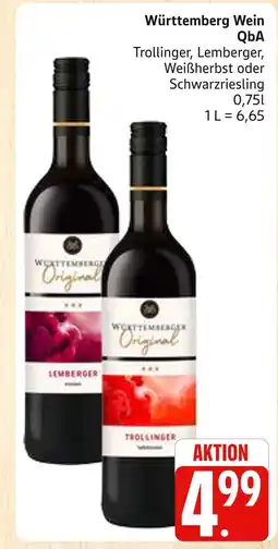 Marktkauf Württemberg wein trollinger Angebot