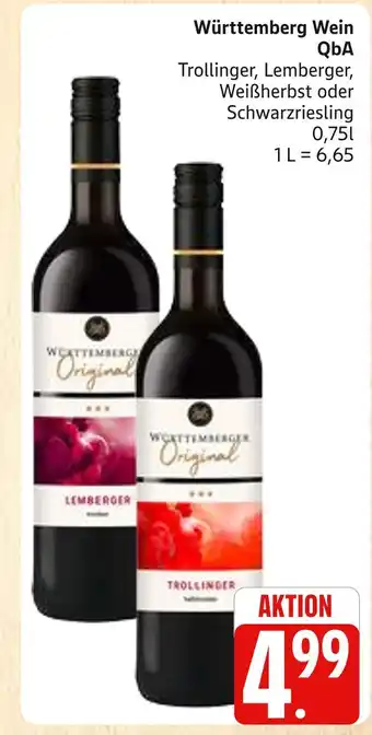 Marktkauf Württemberg wein trollinger Angebot