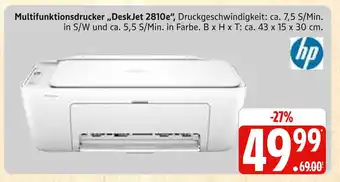 Marktkauf Hp deskjet 2810e Angebot